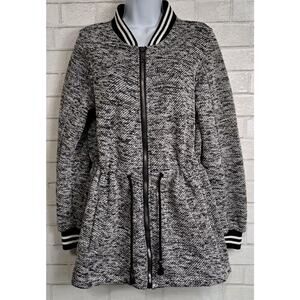 Madden NYC Jacket Women's Size Medium Full Zip Fleece Lined Drawstring Pockets